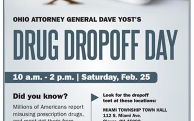 Drug Drop Off Day Open on February 25 